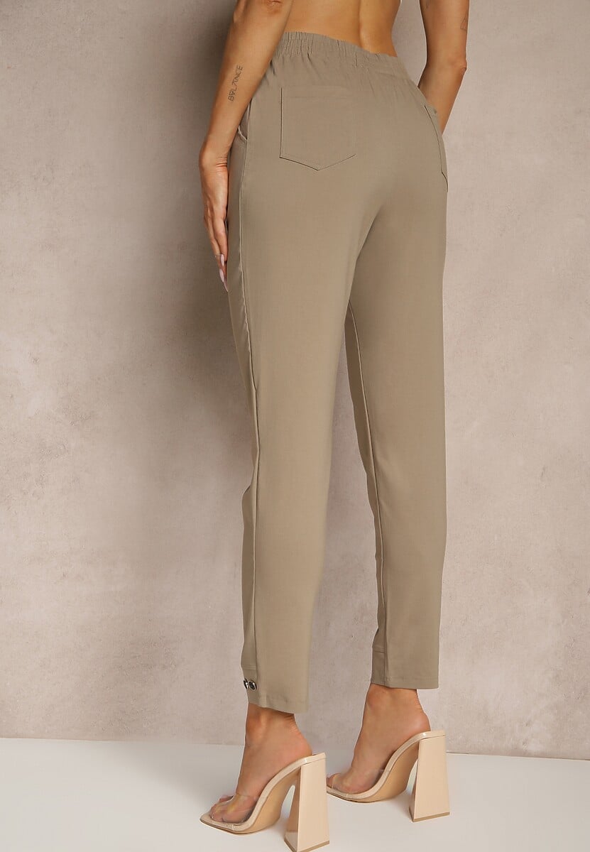 Pantaloni Redaira Bej închis 3