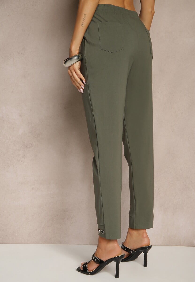 Pantaloni Redaira Verde închis 3