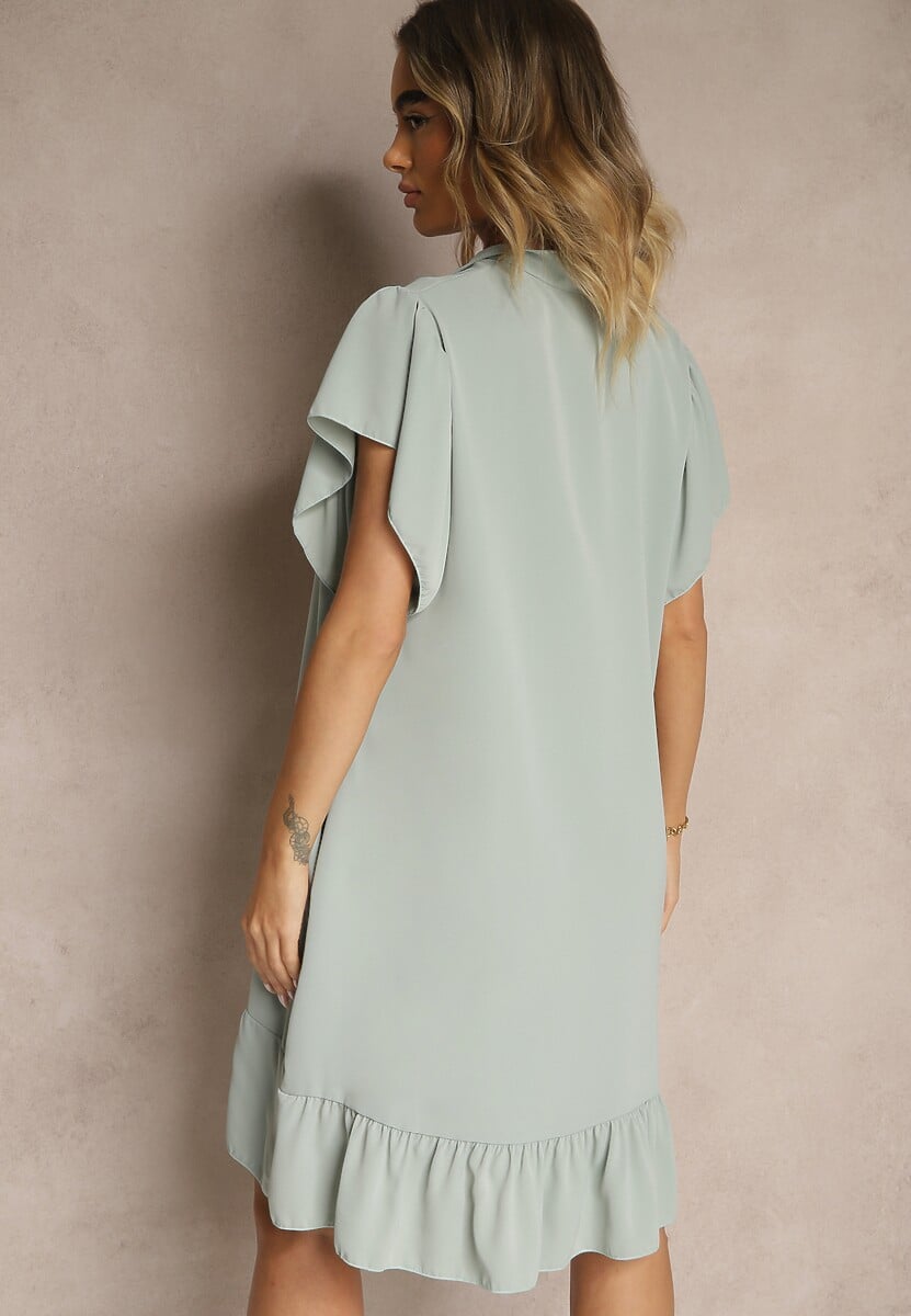 Rochie Tenelora Verde deschis 3