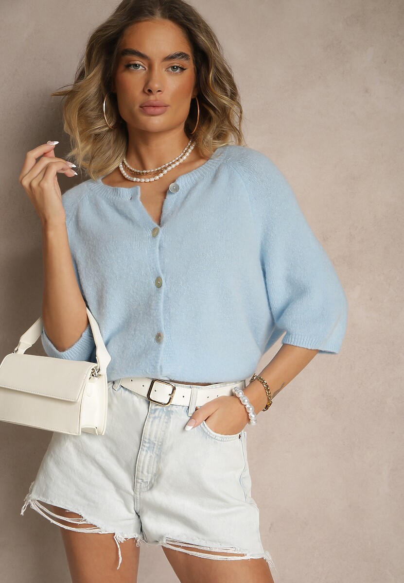 Cardigan Iffarisse Albastru deschis 2