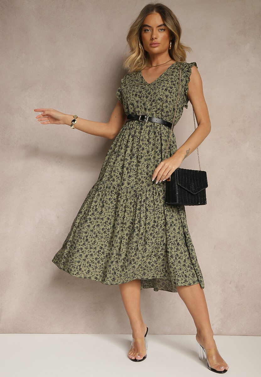 Rochie Iffilara Verde închis 1