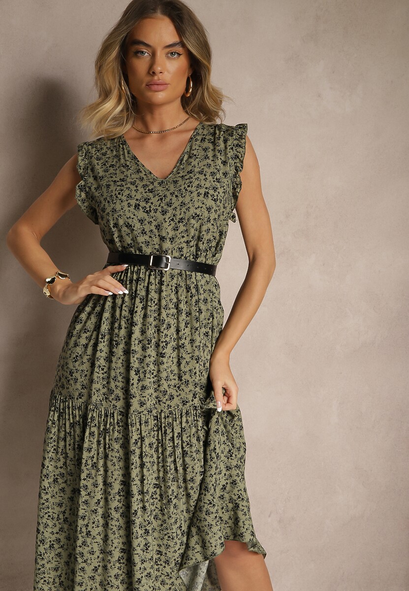 Rochie Iffilara Verde închis 2