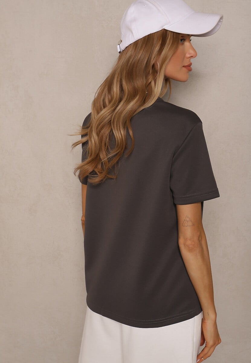 T-shirt Natamira Gri închis 3