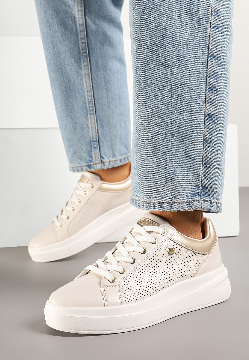 Sneakers Mariselia Bej deschis 3