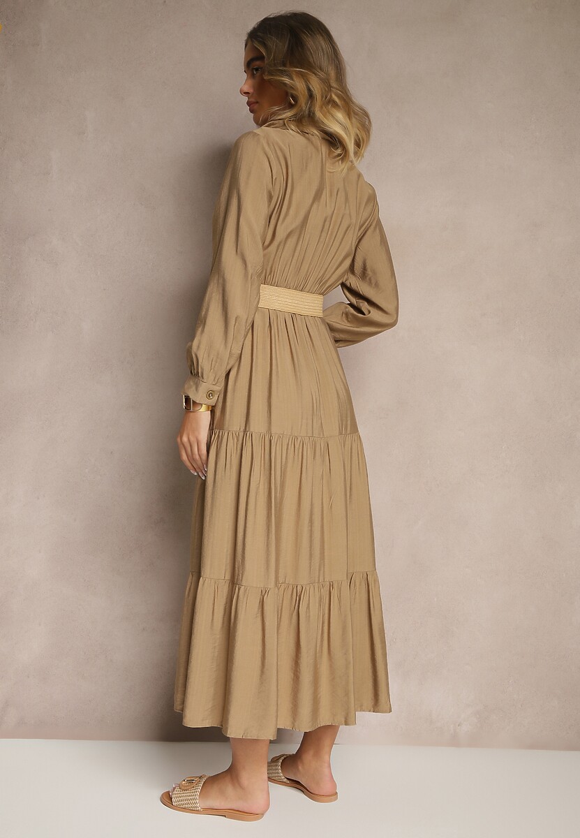 Rochie Feluriela Bej închis 3