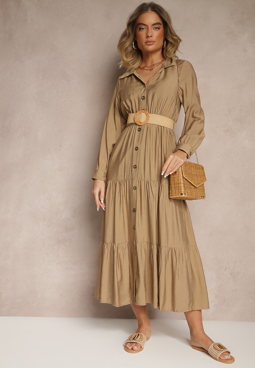 Rochie Feluriela Bej închis 2