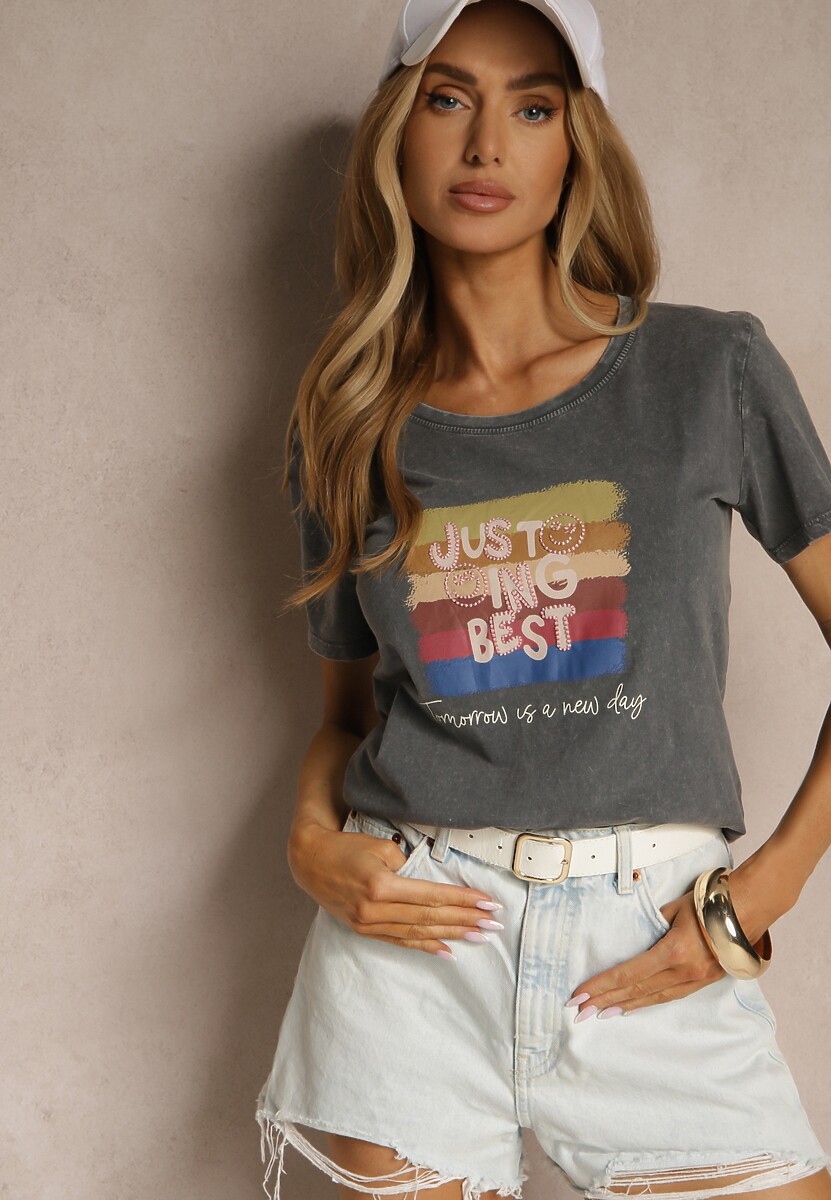 T-shirt Inaren Gri închis 2