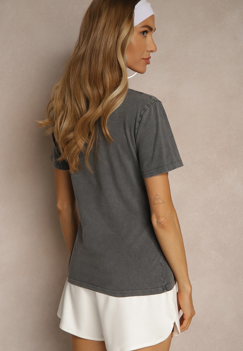 T-shirt Savetelle Gri închis 3