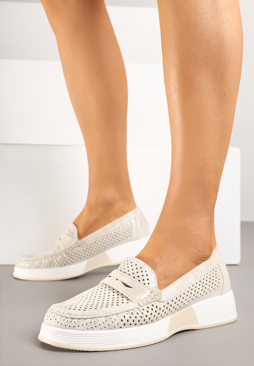 Mocasini Lunenia Bej 1