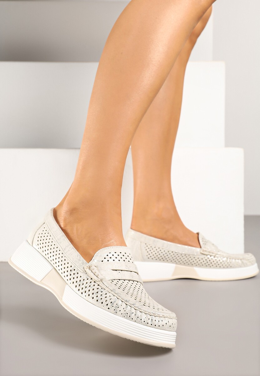 Mocasini Lunenia Bej 2