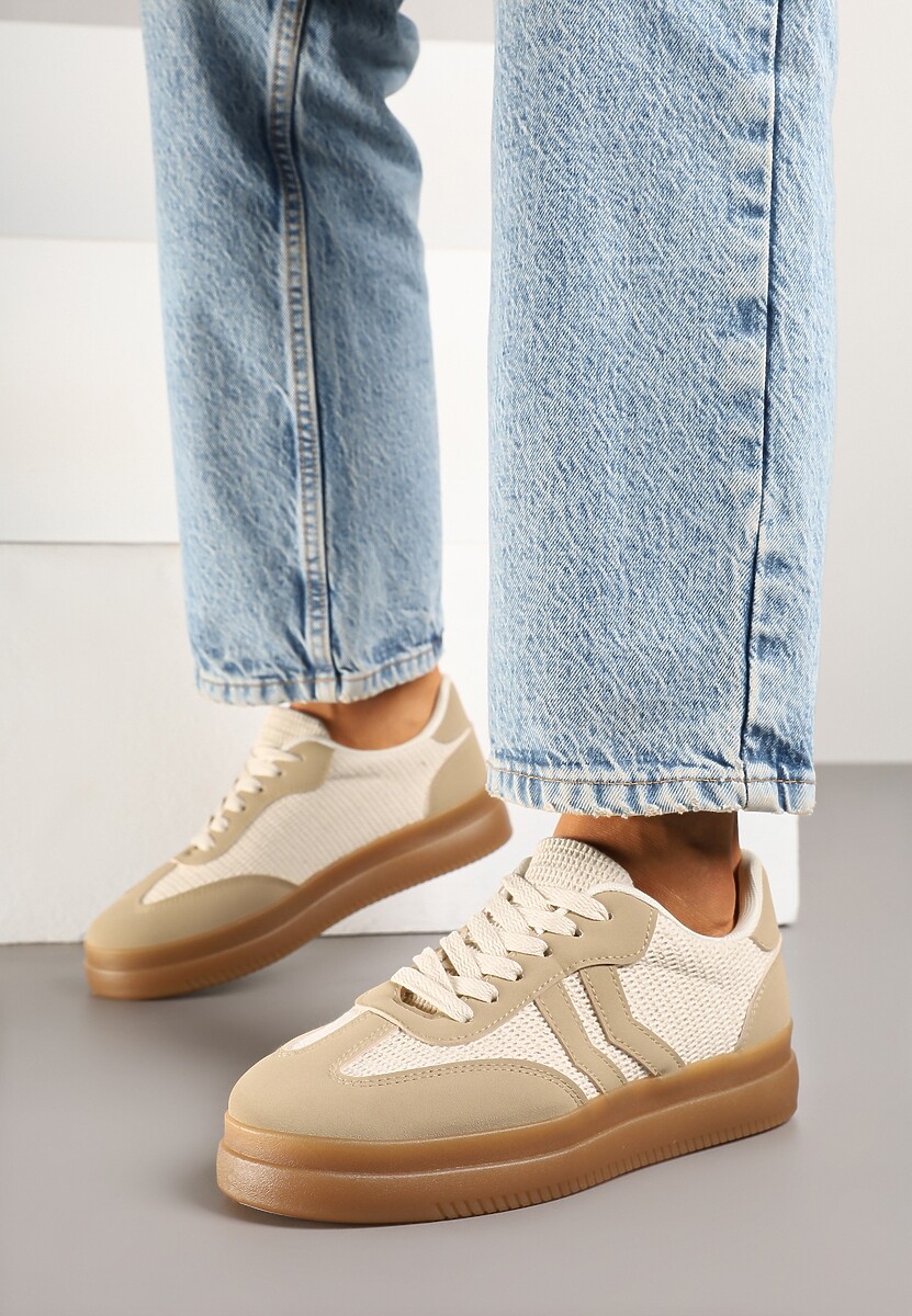 Sneakers Sadleane Bej închis 1