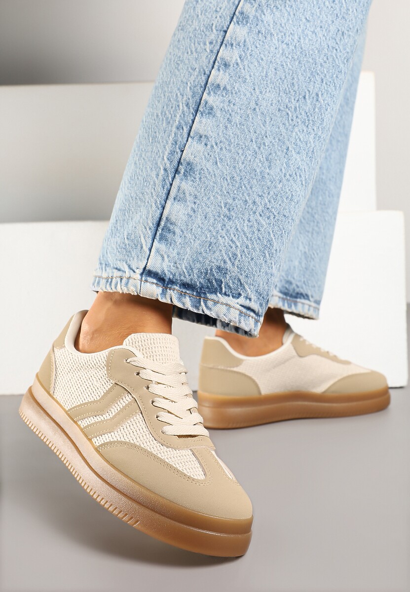 Sneakers Sadleane Bej închis 2