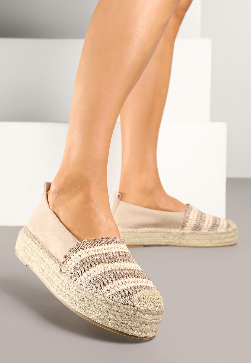 Espadrile Lelisse Bej închis 2