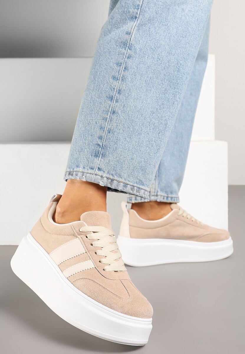 Sneakers Redoreve Bej închis 2