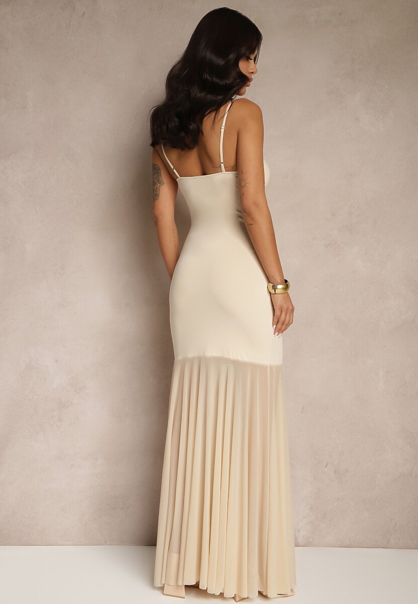 Rochie Savorielle Bej 3