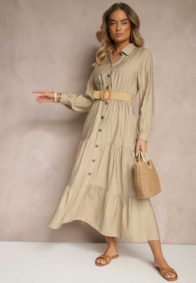 Rochie Feluriela Bej 2