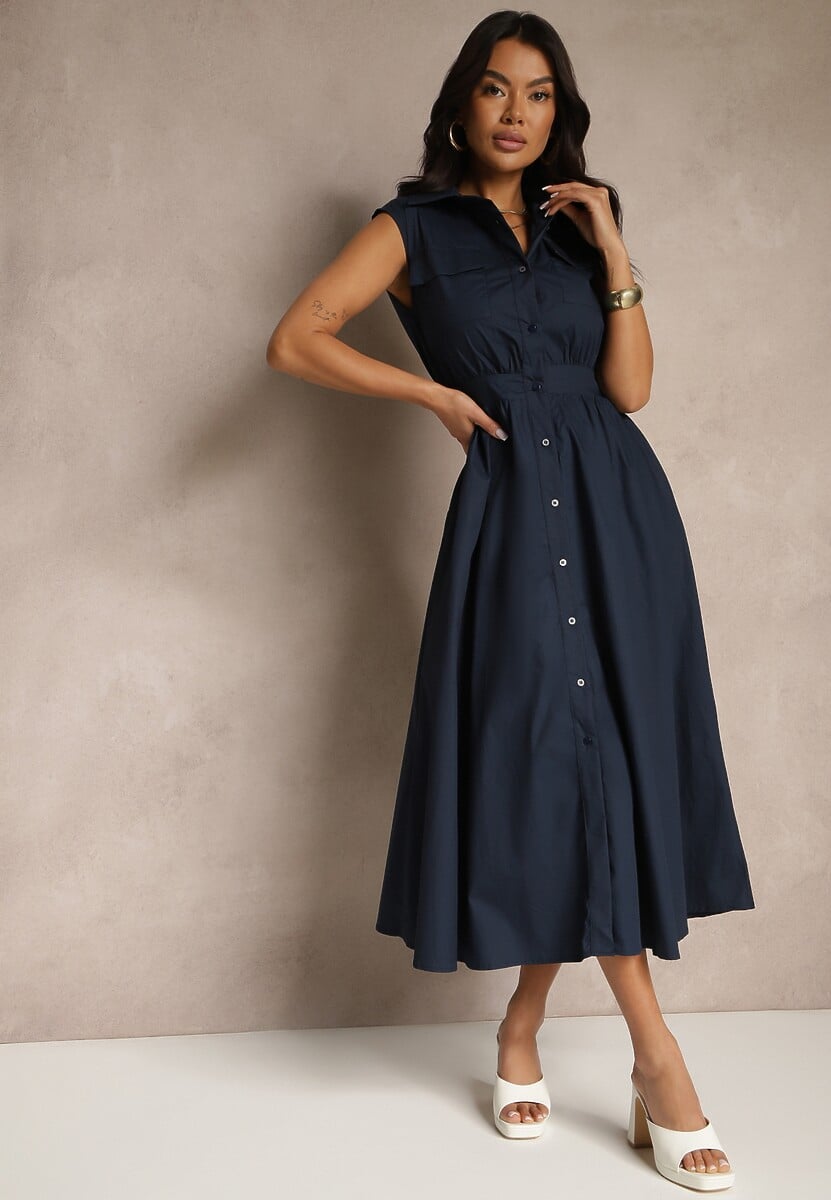 Rochie Saviette Bleumarin 1
