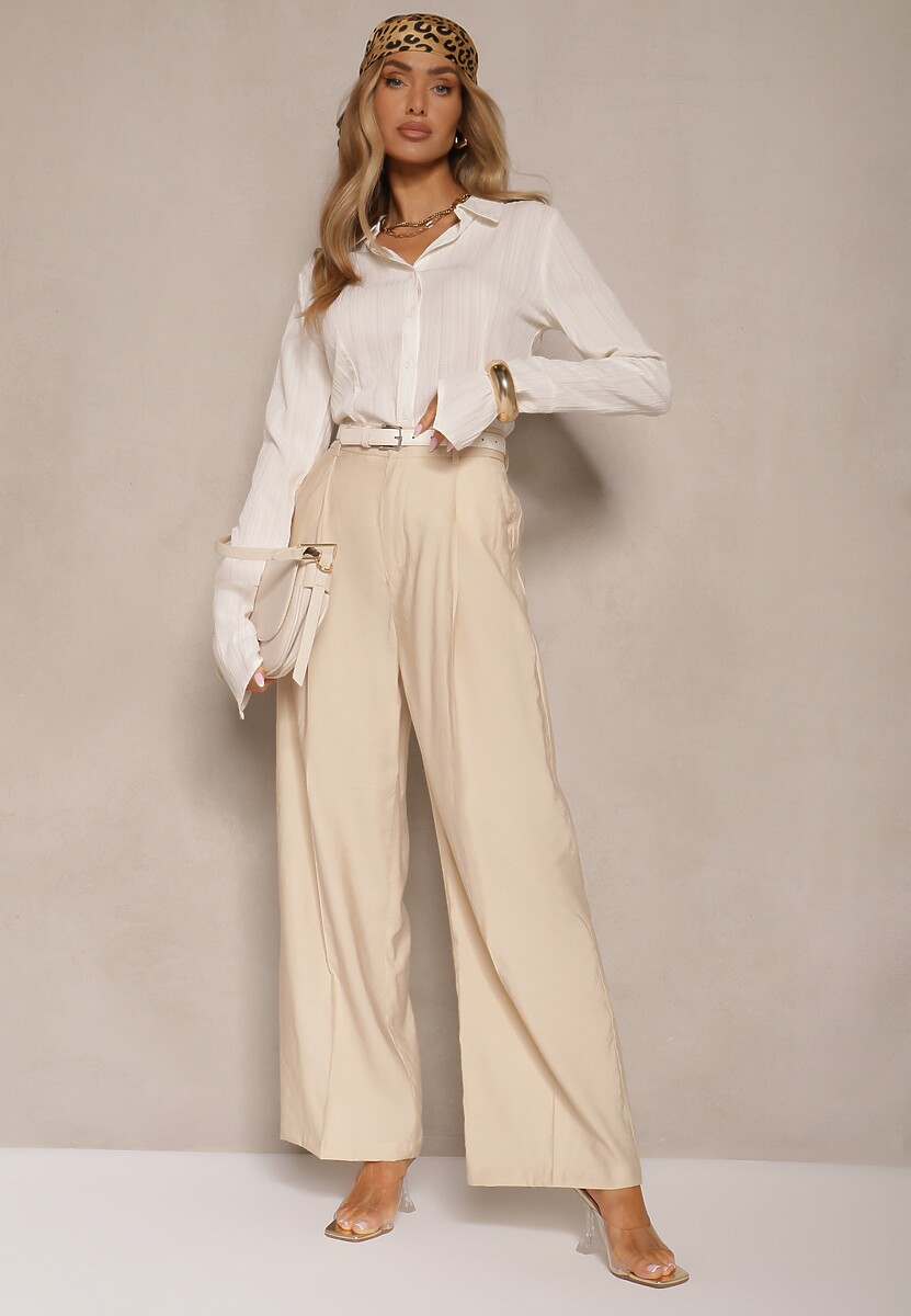 Pantaloni Efrase Bej deschis 2