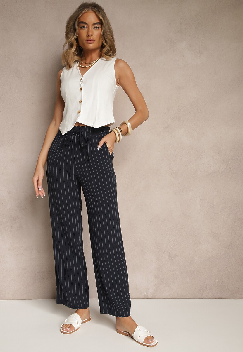 Pantaloni Linariena Bleumarin 1
