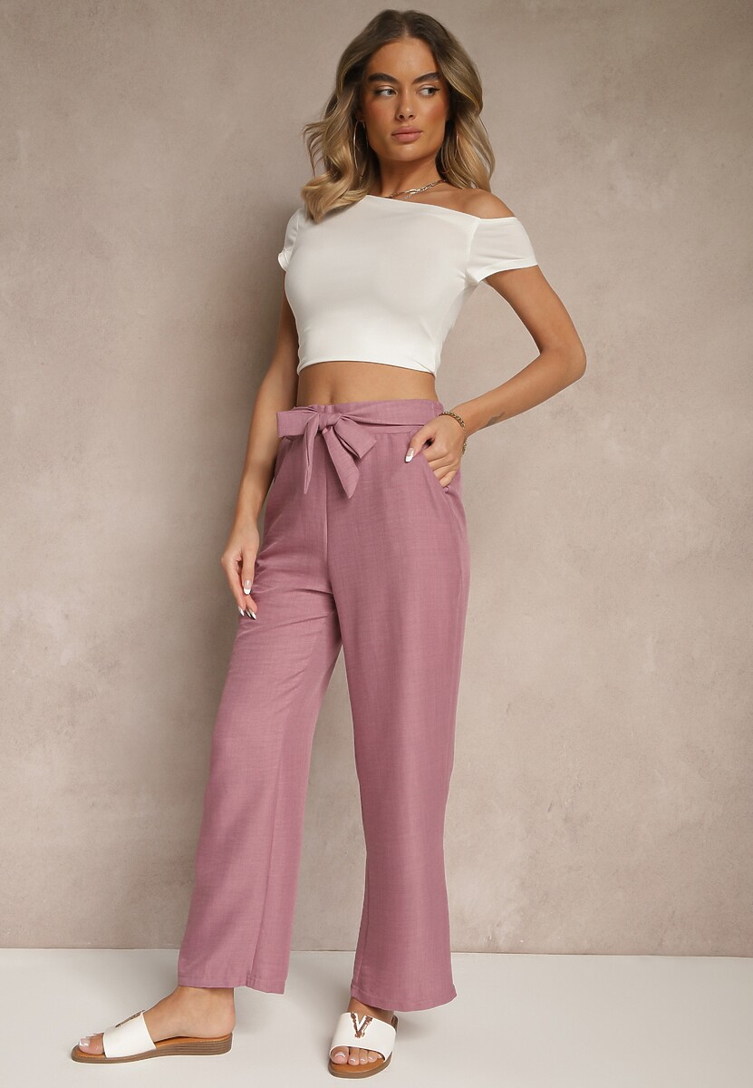 Pantaloni Mireniela Mov deschis 1