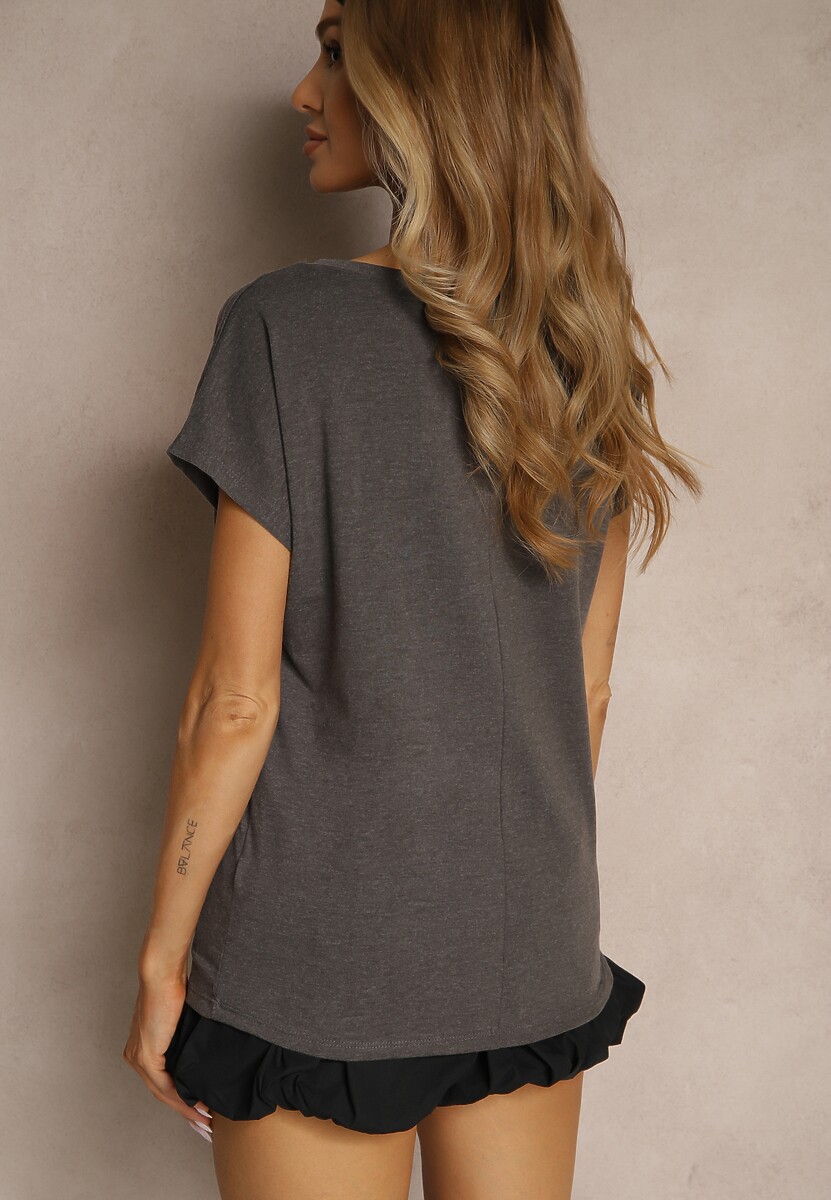 T-shirt Linithiela Gri închis 3