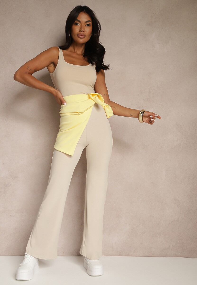 Pantaloni Idalania Bej 2
