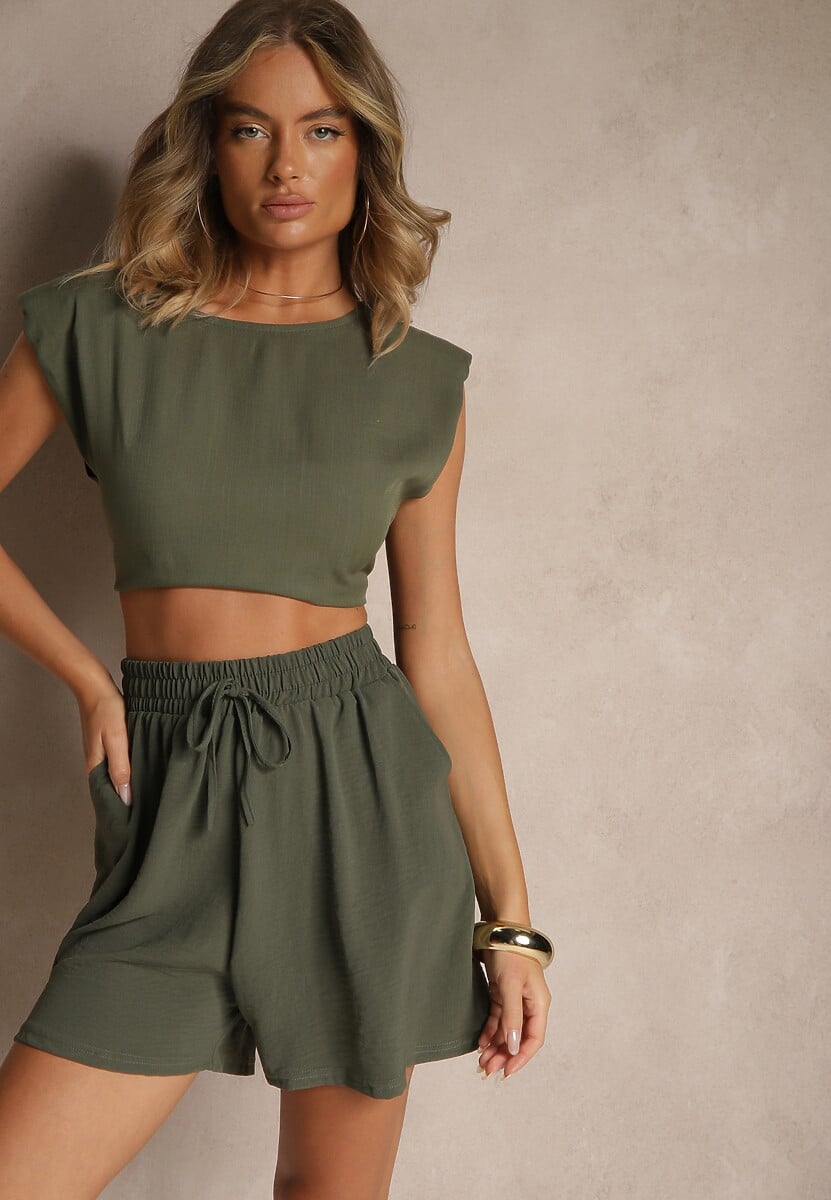 Pantaloni scurți Saralieve Verde închis 1