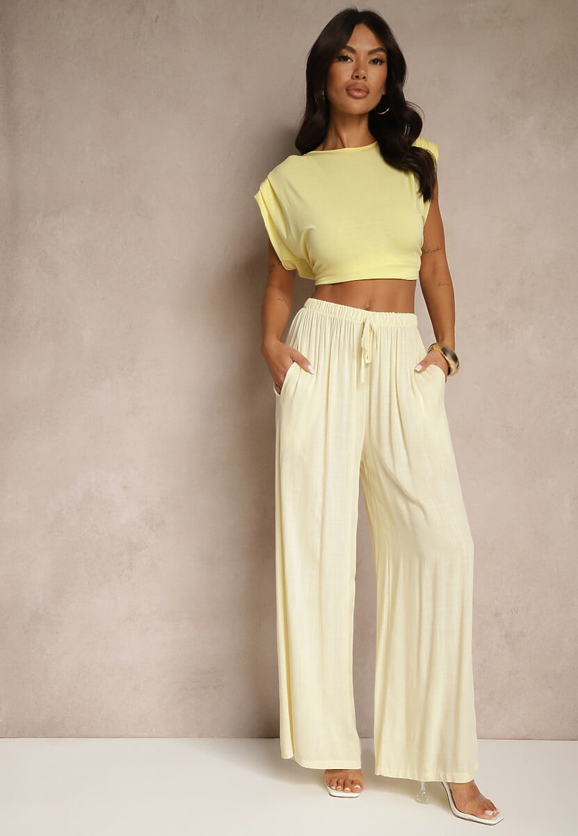 Pantaloni Galben deschis 1
