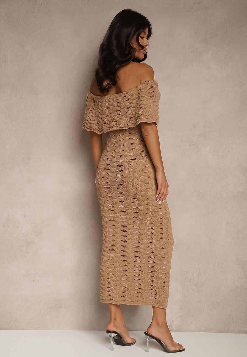 Rochie Filadella Bej închis 3