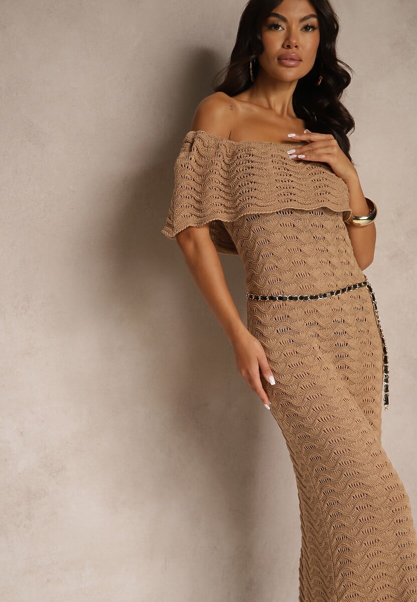Rochie Filadella Bej închis 1