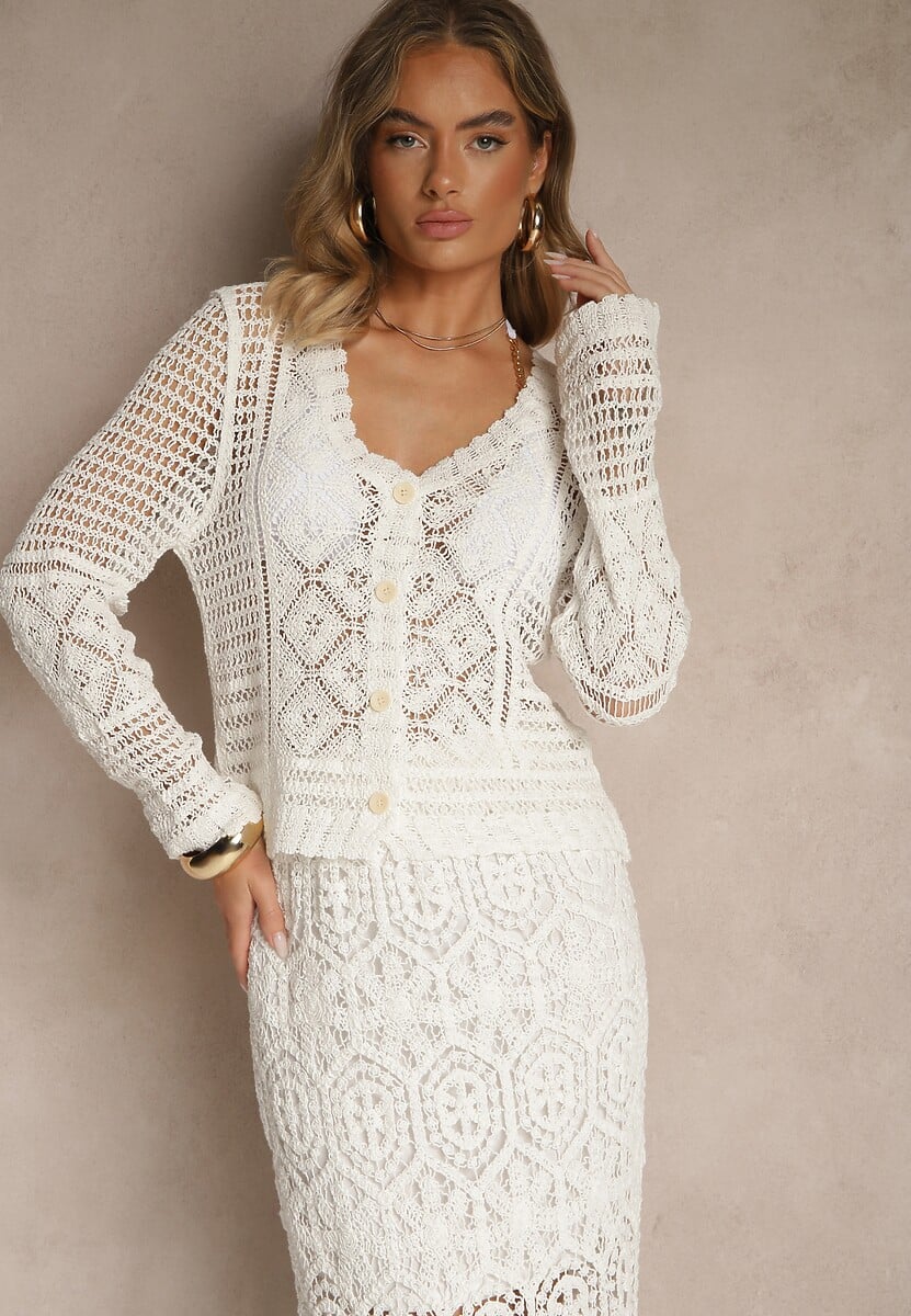 Cardigan Aramirae Alb 2