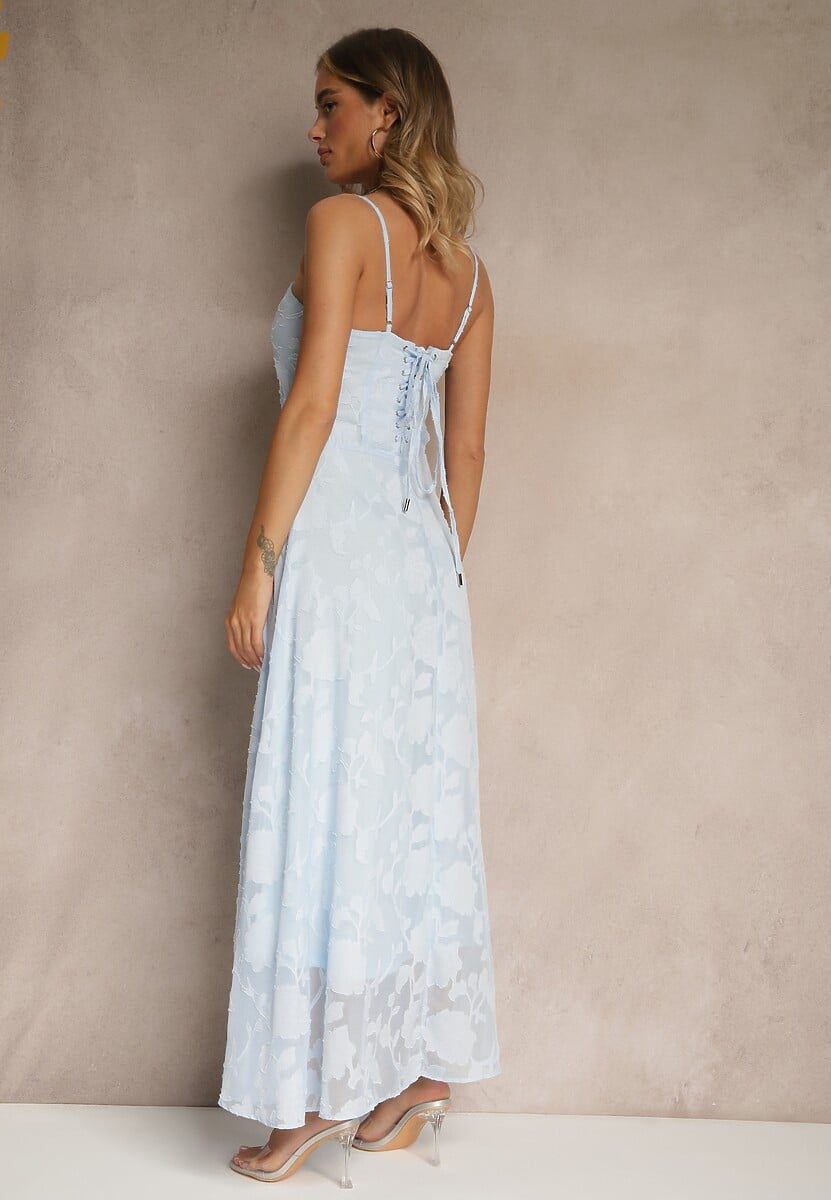 Rochie Fenalisa Albastru deschis 3