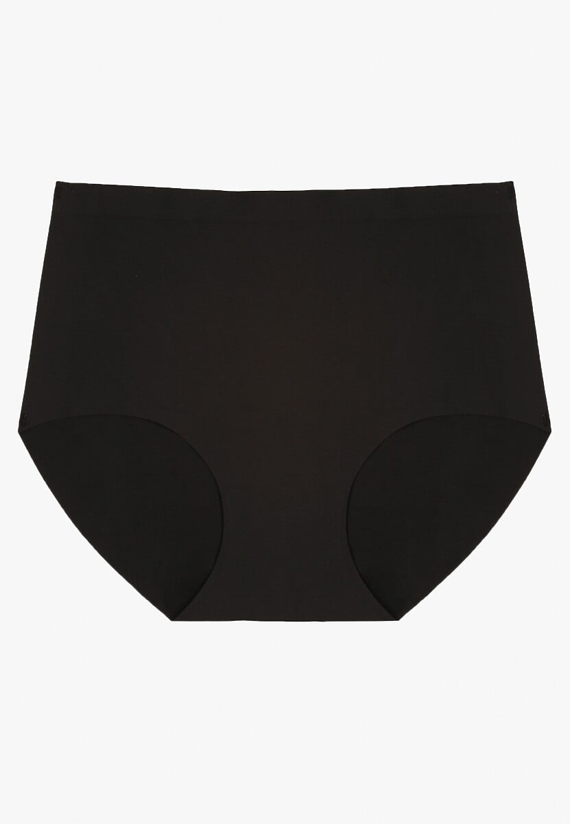 Czarne Bezszwowe Majtki Figi High Waist Dolevia 1