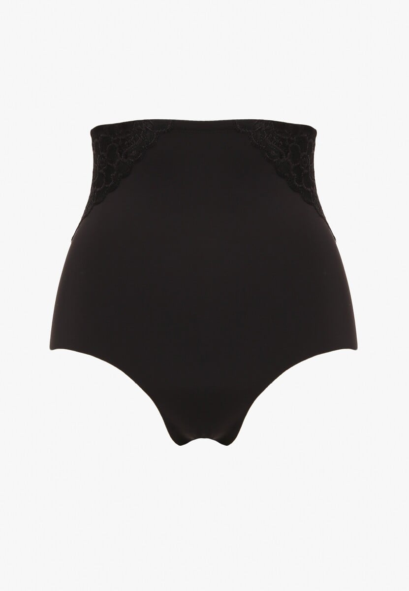 Czarne Majtki Modelujące High Waist Savirolle 1