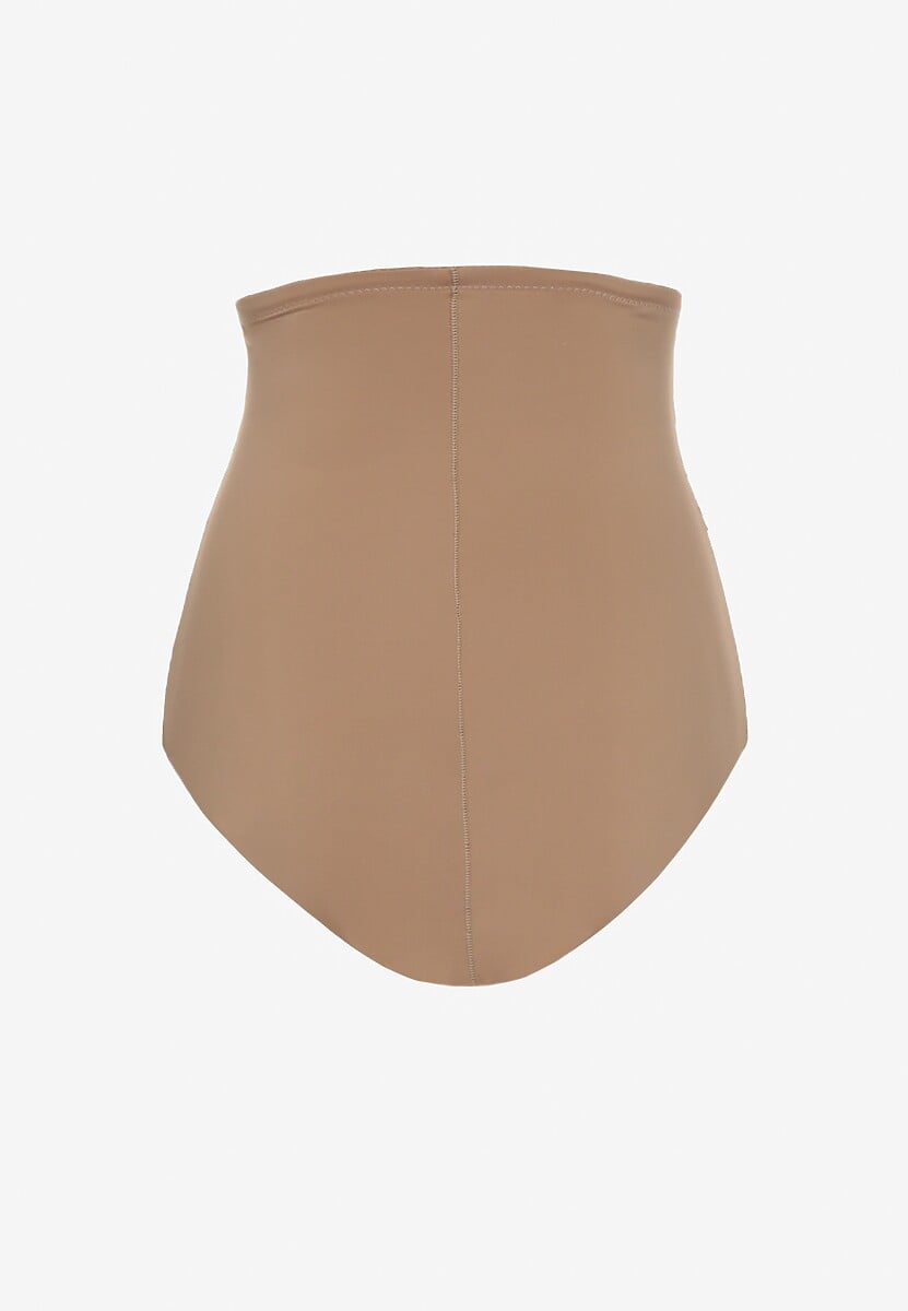 Ciemnobeżowe Majtki Modelujące High Waist Savirolle 2