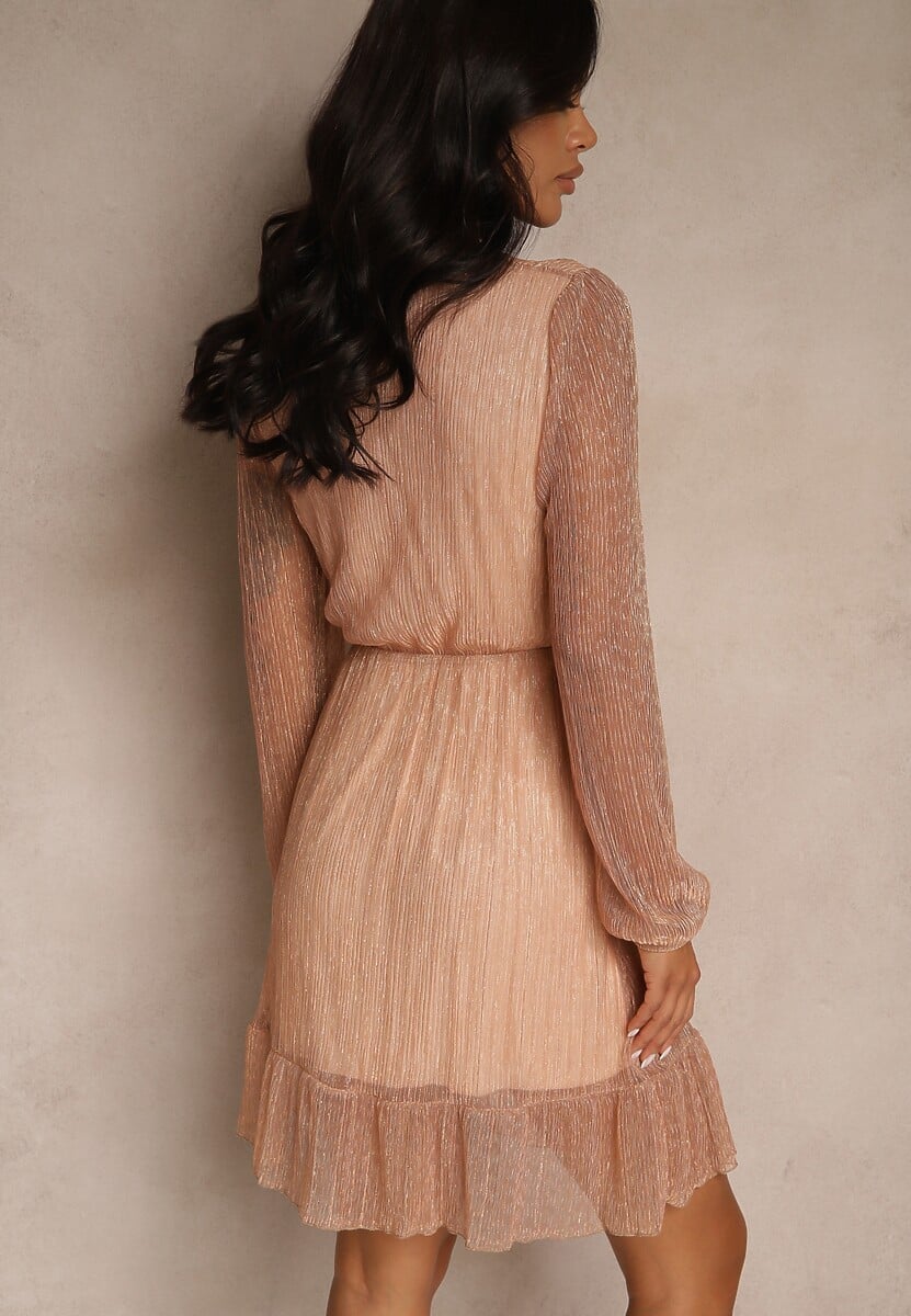 Rochie Melanissa Culoarea șampaniei 3