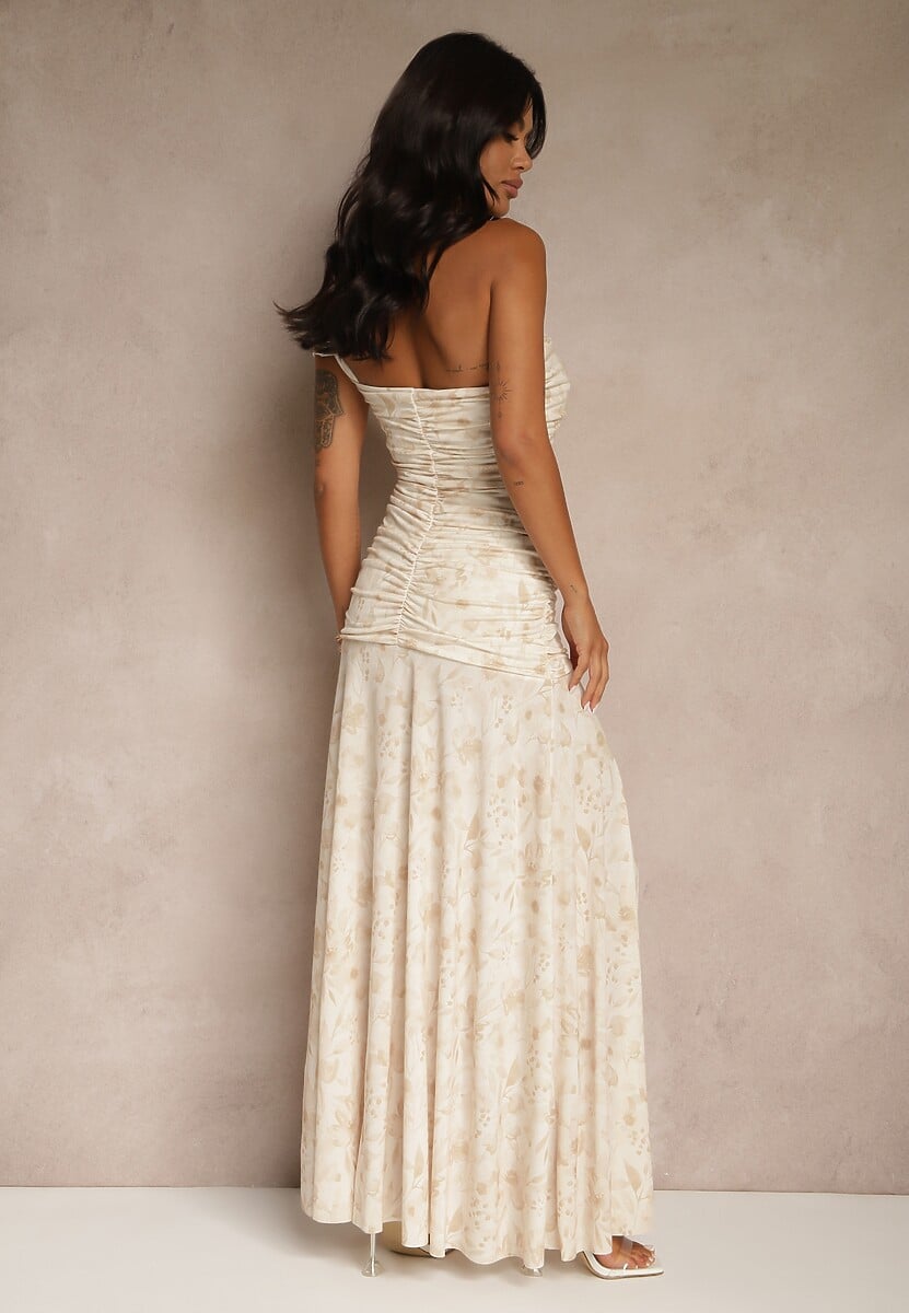 Rochie Melaniela Bej 3