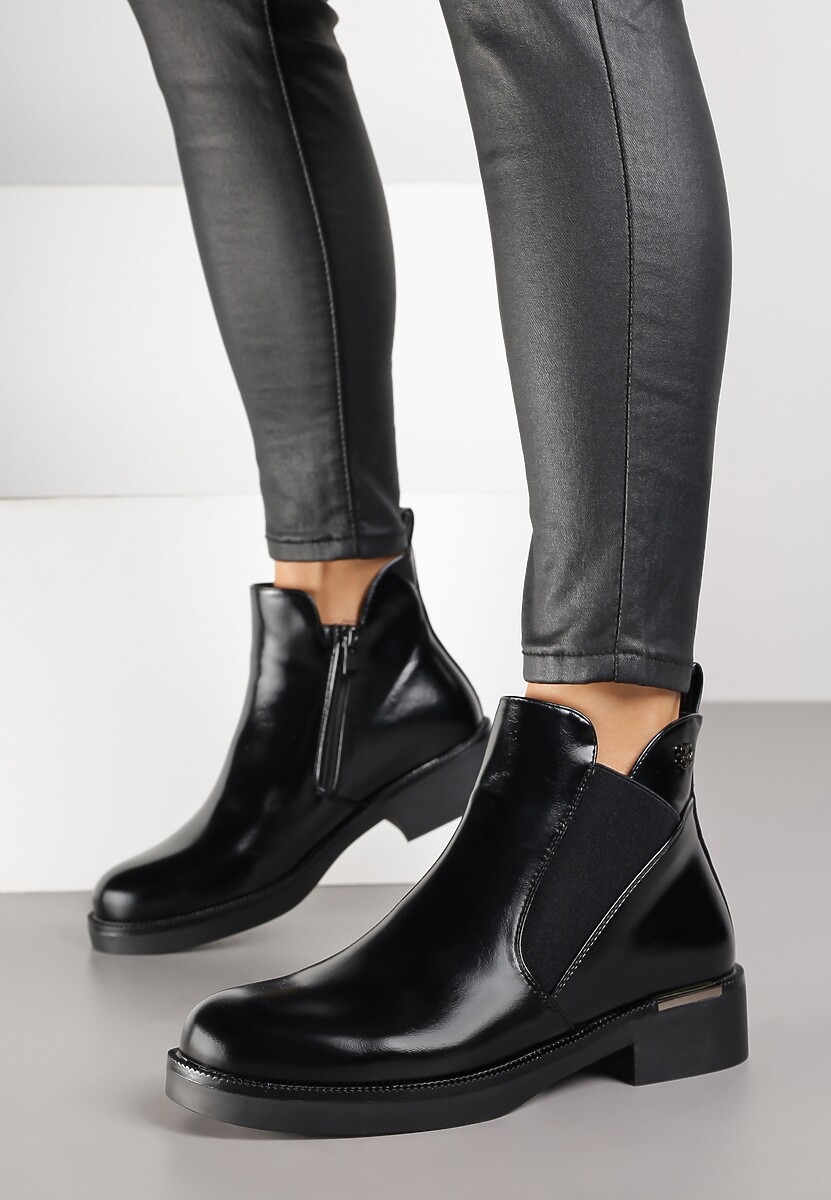 Botine Meralie Negre 2