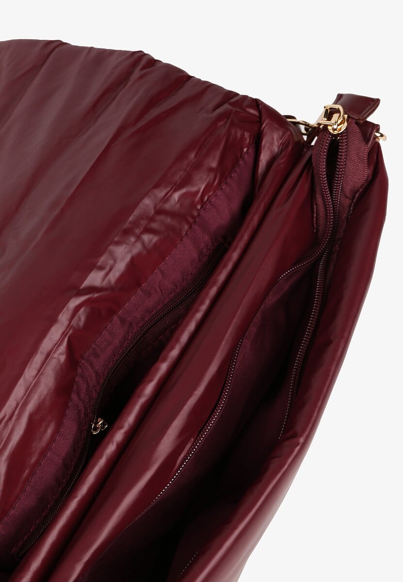 Bordowa Torebka na Ramię Typu Puffer Bag Norriva 4