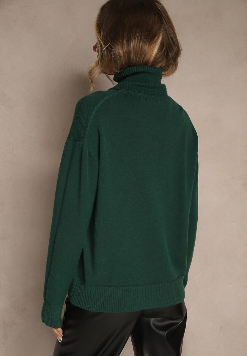 Pulover pe gât Avenella Verde 3