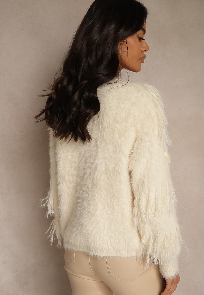Cardigan Meviatta Bej deschis 3