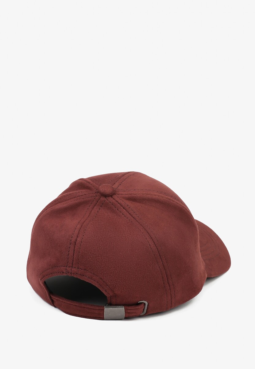 Bordowa Casualowa Czapka z Daszkiem Tuslena 2