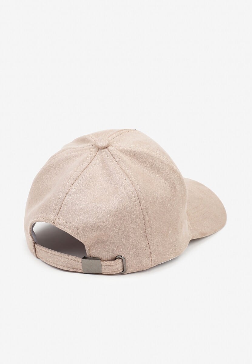 Beżowa Casualowa Czapka z Daszkiem Tuslena 2