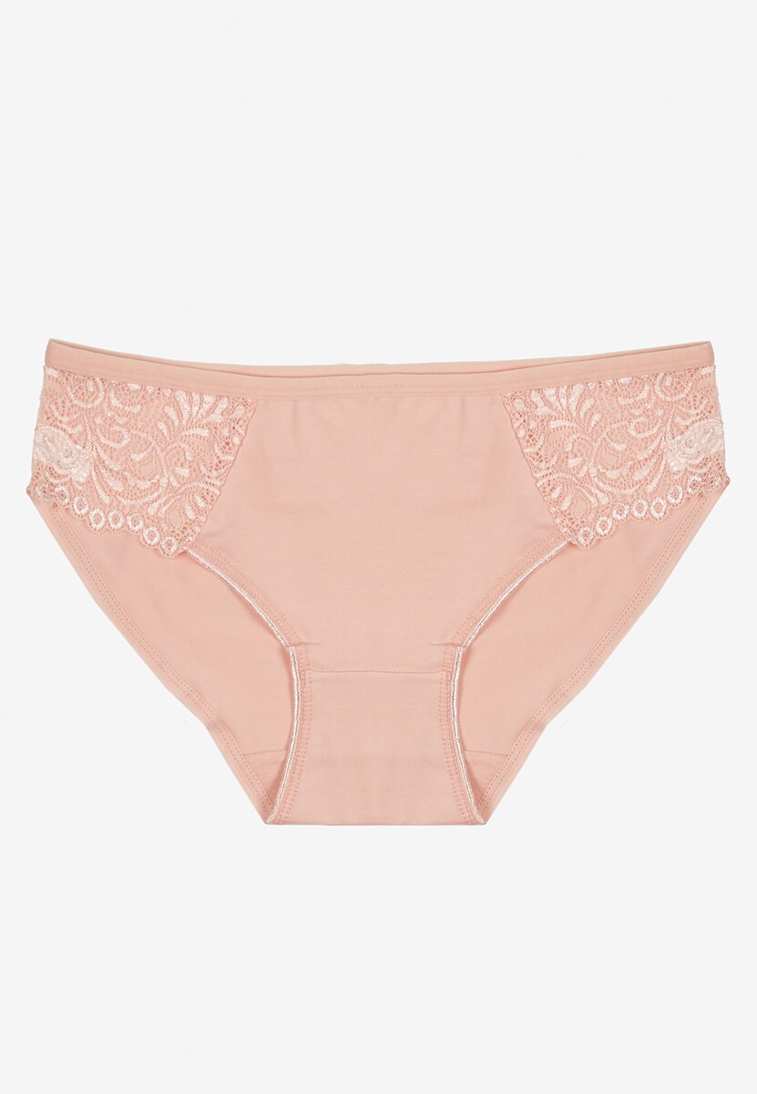 Różowe Bawełniane Majtki Figi o Klasycznym Fasonie Venalice 1