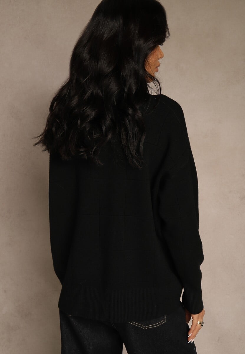 Czarny Casualowy Golf Tusara 3