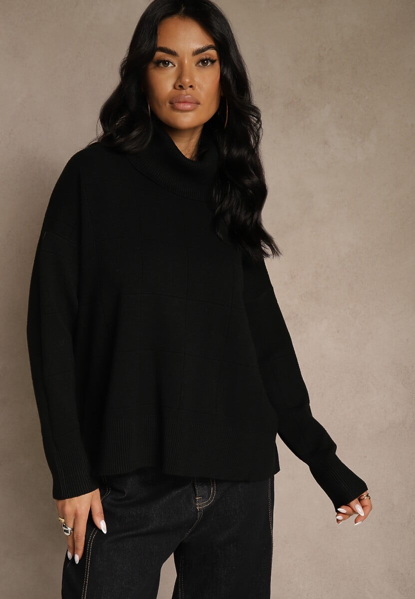 Czarny Casualowy Golf Tusara 1