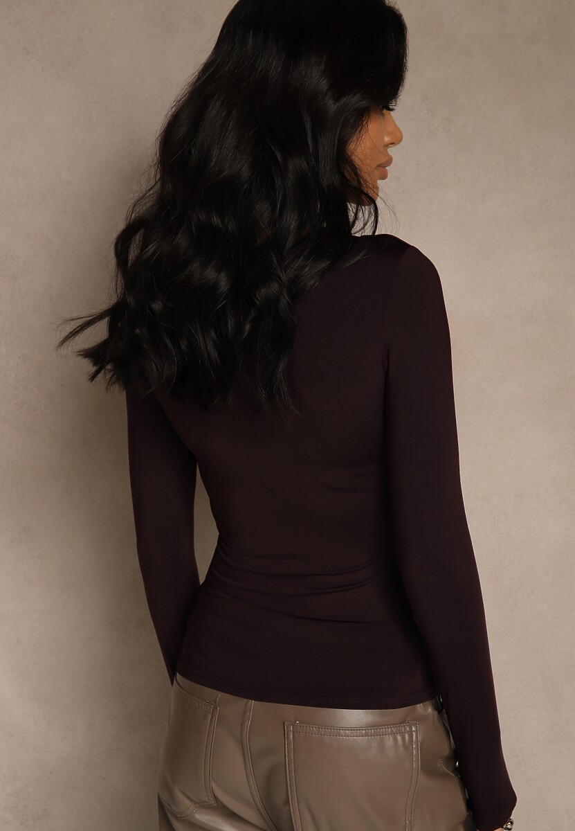 Bordowa Bluzka Selusei 3