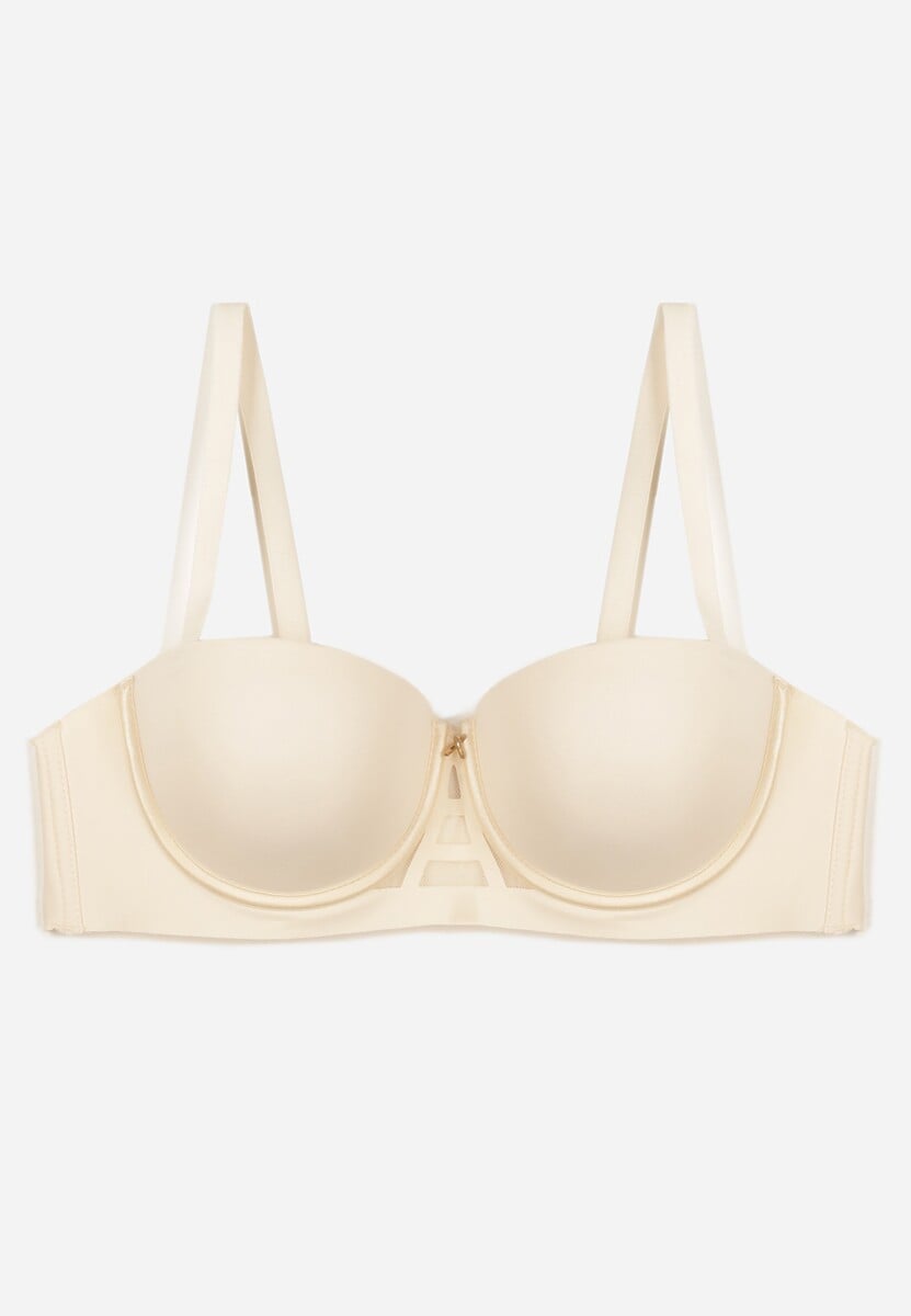 Jasnobeżowy Klasyczny Biustonosz Typu Balkonetka Doriesana 1