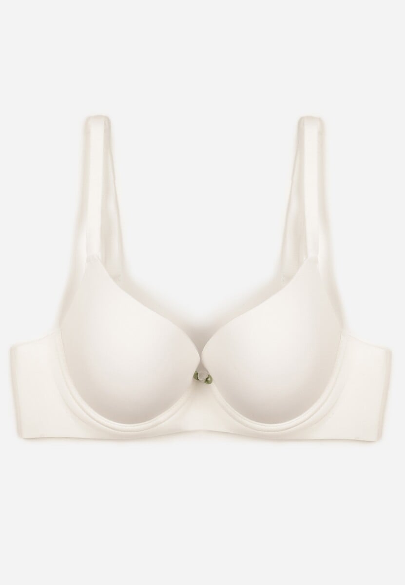 Biały Gładki Biustonosz z Efektem Push-up Theisithea 1
