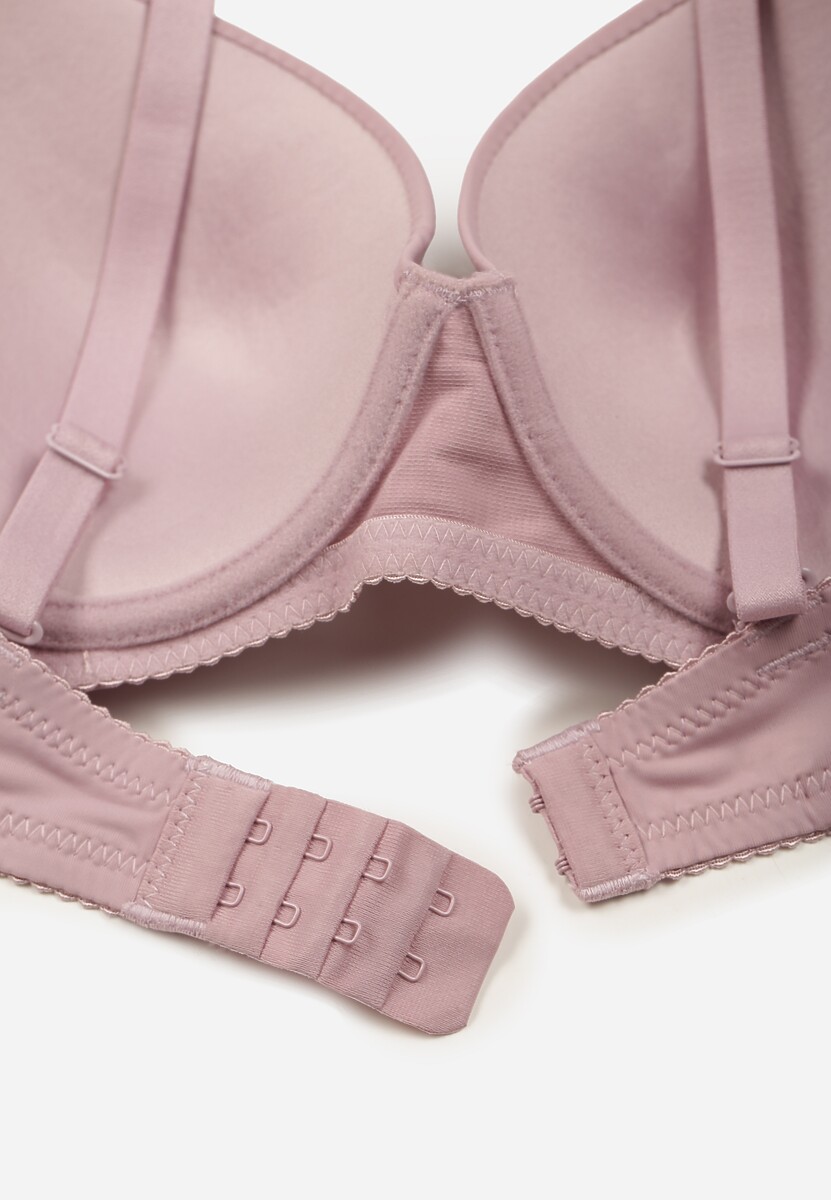 Fioletowy Gładki Biustonosz o Klasycznym Fasonie Arriethia 2